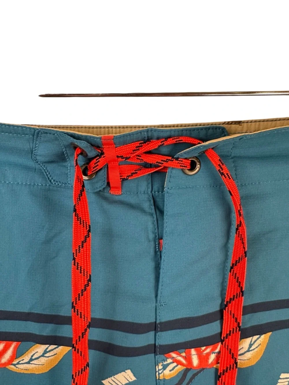 Patagonia Stretch Planing Board Shorts Blue Red Floral Surf Swim 9